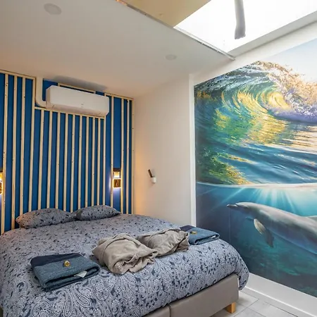 Capsule Ocean - Jacuzzi - Billard - Netflix - 2 - Cuisine Lägenhet *