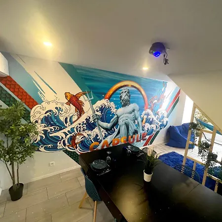 Capsule Ocean - Jacuzzi - Billard - Netflix - 2 - Cuisine Lägenhet Valenciennes